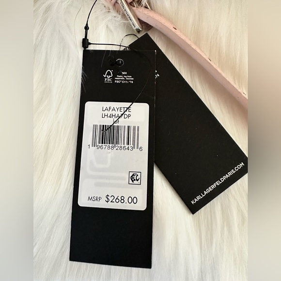 Karl Lagerfeld Paris Lafayette Quilted Crossbody Shoulder Bag – Blush Pink - Picture 9 of 9